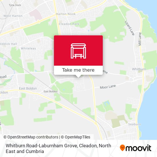 Whitburn Road-Laburnham Grove, Cleadon map