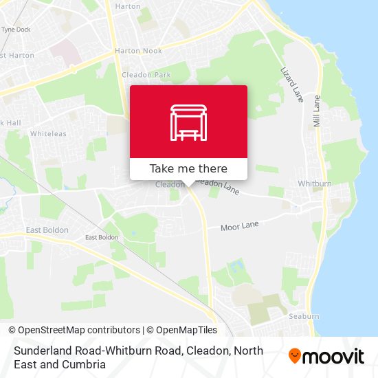 Sunderland Road-Whitburn Road, Cleadon map