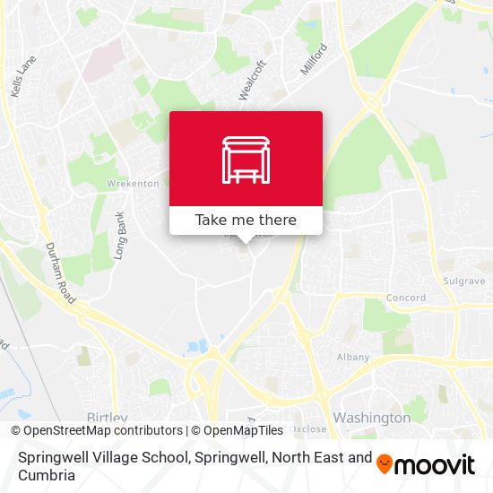 Springwell Village School, Springwell map