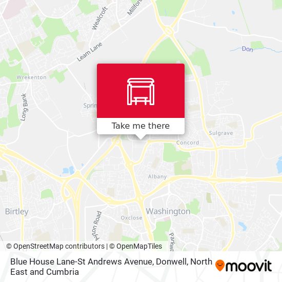 Blue House Lane-St Andrews Avenue, Donwell map