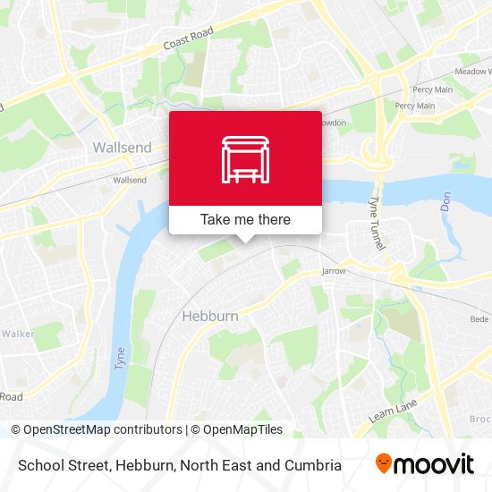 School Street, Hebburn map