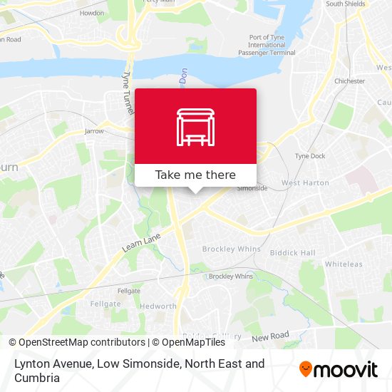 Lynton Avenue, Low Simonside map