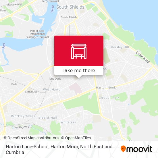 Harton Lane-School, Harton Moor map