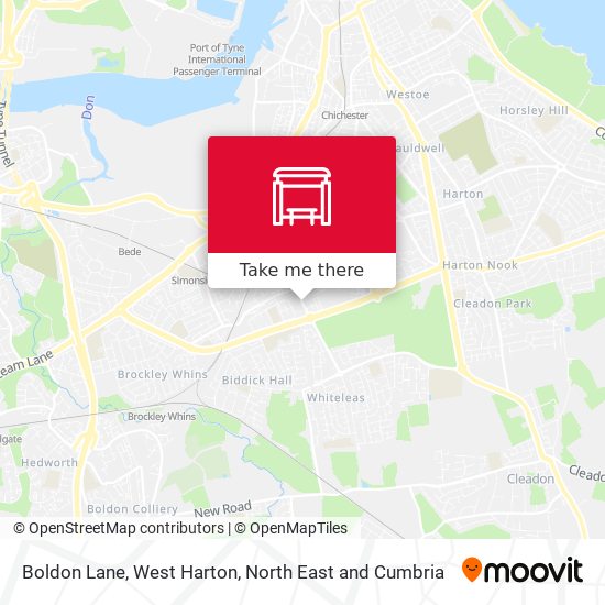 Boldon Lane, West Harton map