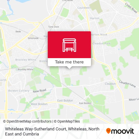 Whiteleas Way-Sutherland Court, Whiteleas map
