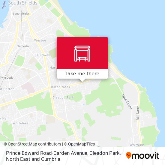 Prince Edward Road-Carden Avenue, Cleadon Park map