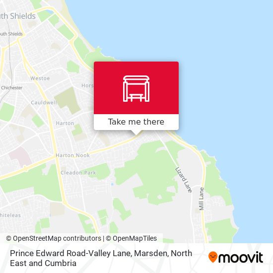 Prince Edward Road-Valley Lane, Marsden map