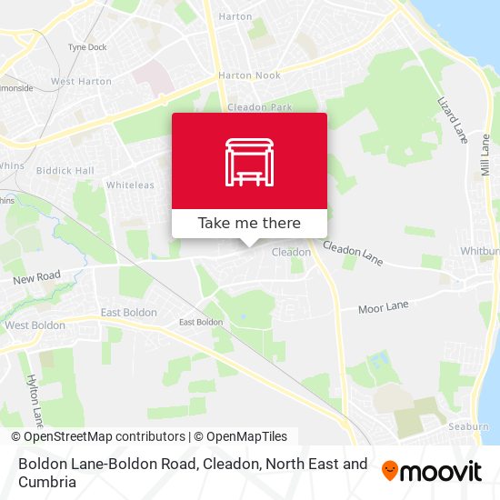 Boldon Lane-Boldon Road, Cleadon map