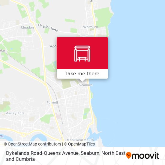 Dykelands Road-Queens Avenue, Seaburn map