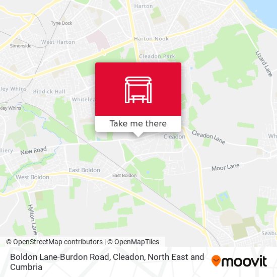 Boldon Lane-Burdon Road, Cleadon map