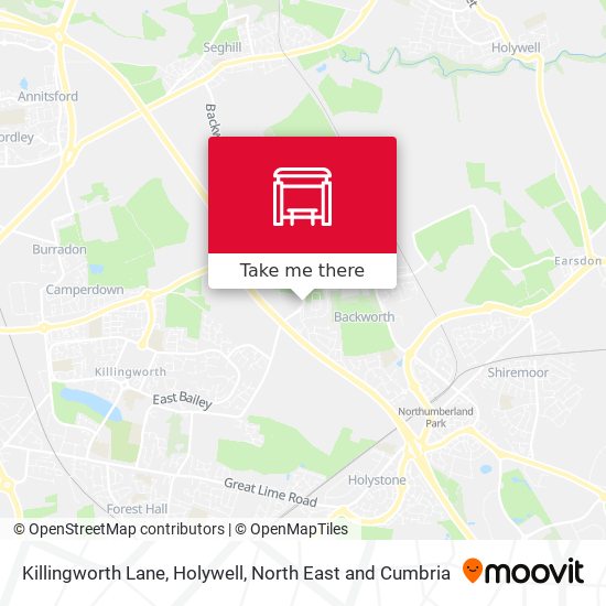 Killingworth Lane, Holywell map