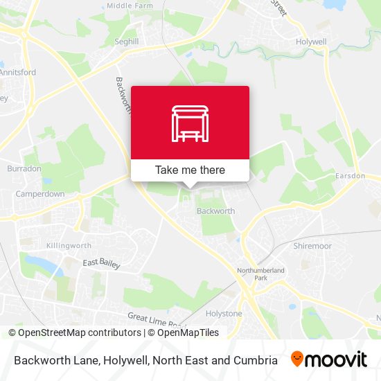 Backworth Lane, Holywell map