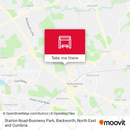 Station Road-Business Park, Backworth map