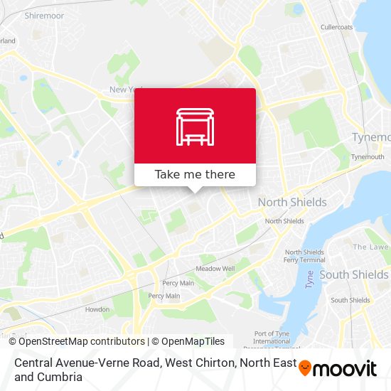 Central Avenue-Verne Road, West Chirton map