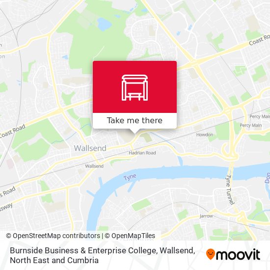 Burnside Business & Enterprise College, Wallsend map