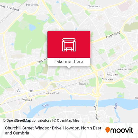 Churchill Street-Windsor Drive, Howdon map