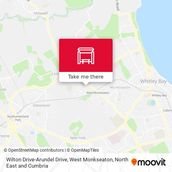 Wilton Drive-Arundel Drive, West Monkseaton map