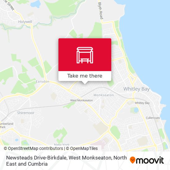 Newsteads Drive-Birkdale, West Monkseaton map