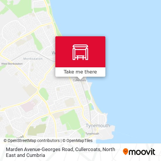 Marden Avenue-Georges Road, Cullercoats map