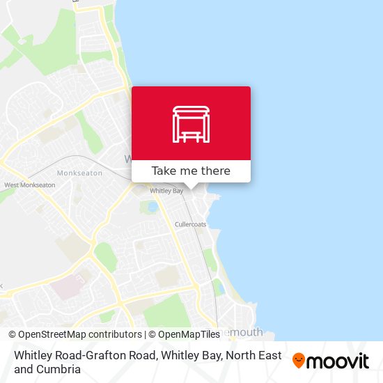 Whitley Road-Grafton Road, Whitley Bay map