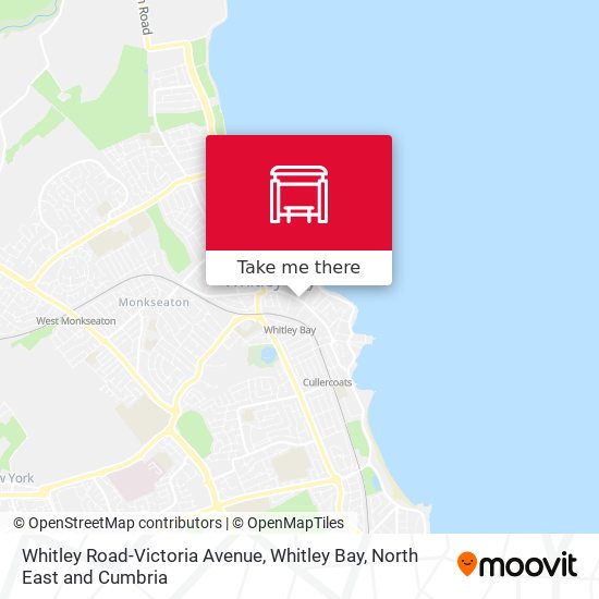 Whitley Road-Victoria Avenue, Whitley Bay map