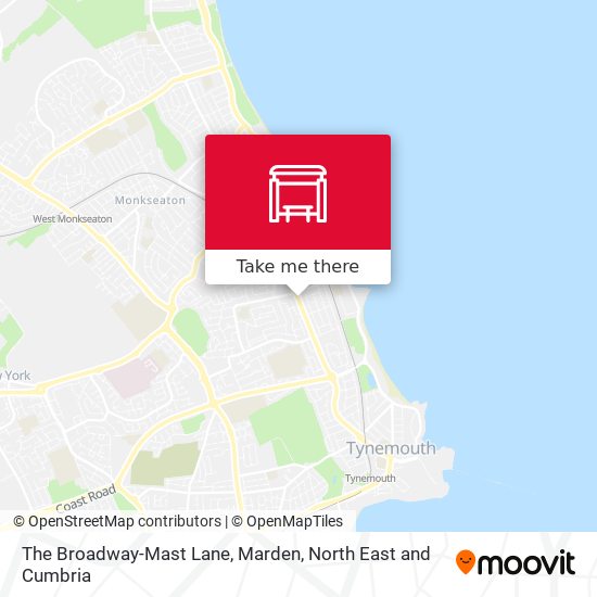 The Broadway-Mast Lane, Marden map