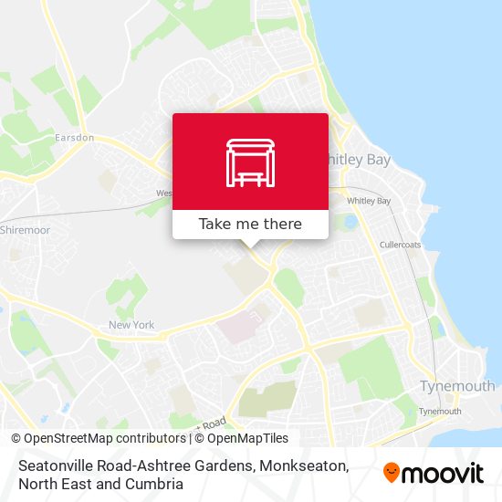 Seatonville Road-Ashtree Gardens, Monkseaton map