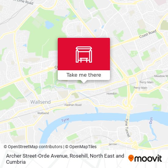 Archer Street-Orde Avenue, Rosehill map