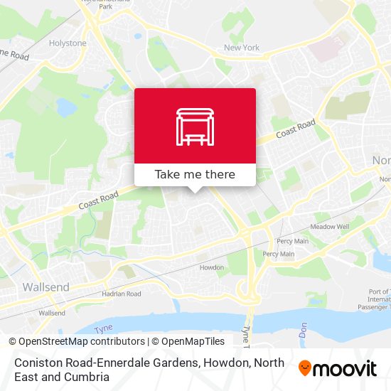 Coniston Road-Ennerdale Gardens, Howdon map
