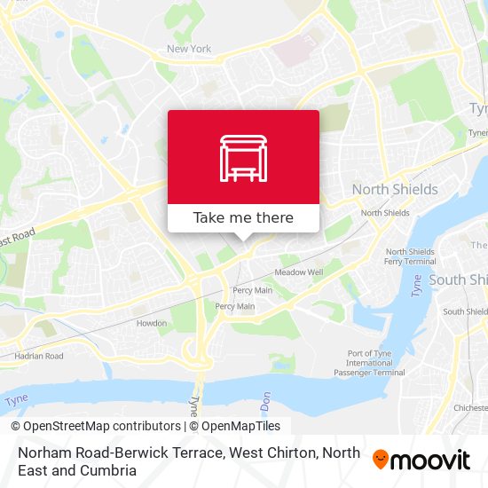 Norham Road-Berwick Terrace, West Chirton map