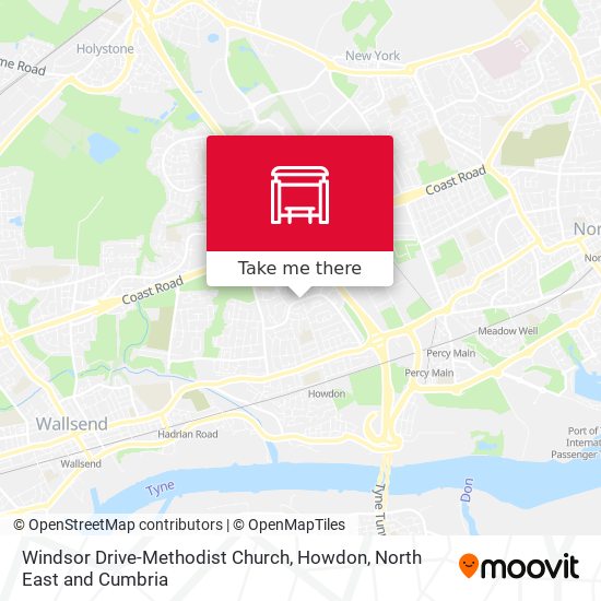 Windsor Drive-Methodist Church, Howdon map