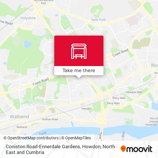 Coniston Road-Ennerdale Gardens, Howdon map