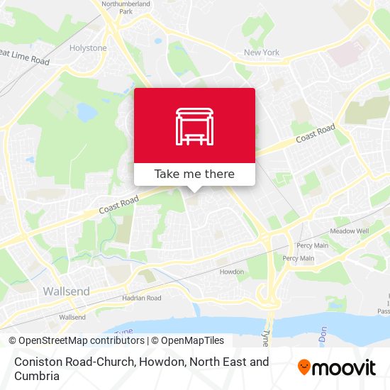 Coniston Road-Church, Howdon map