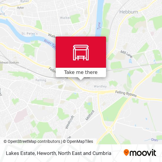 Lakes Estate, Heworth map