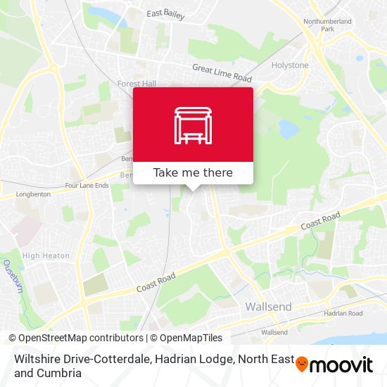 Wiltshire Drive-Cotterdale, Hadrian Lodge map