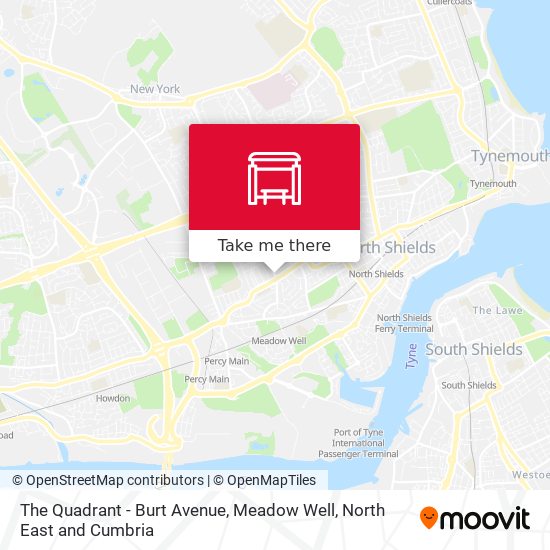 The Quadrant - Burt Avenue, Meadow Well map