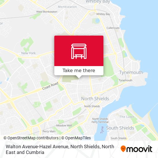 Walton Avenue-Hazel Avenue, North Shields map