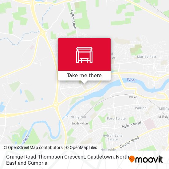 Grange Road-Thompson Crescent, Castletown map