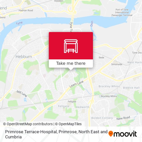 Primrose Terrace-Hospital, Primrose map