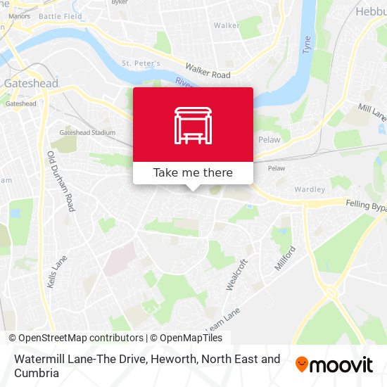Watermill Lane-The Drive, Heworth map
