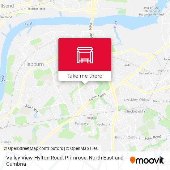 Valley View-Hylton Road, Primrose map