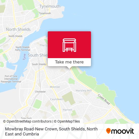 Mowbray Road-New Crown, South Shields map