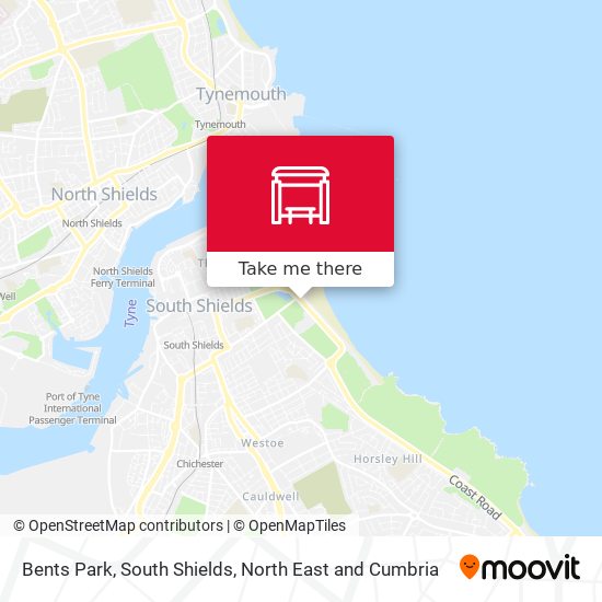 Bents Park, South Shields map