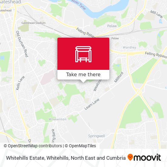 Whitehills Estate, Whitehills map