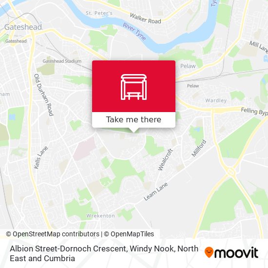 Albion Street-Dornoch Crescent, Windy Nook map