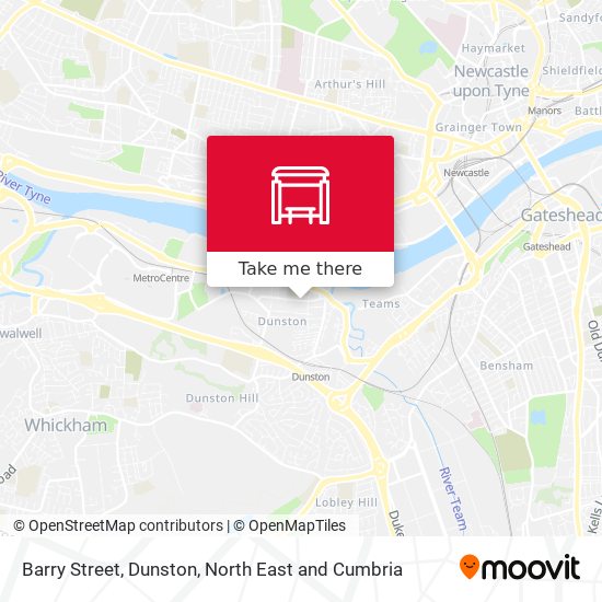 Barry Street, Dunston map