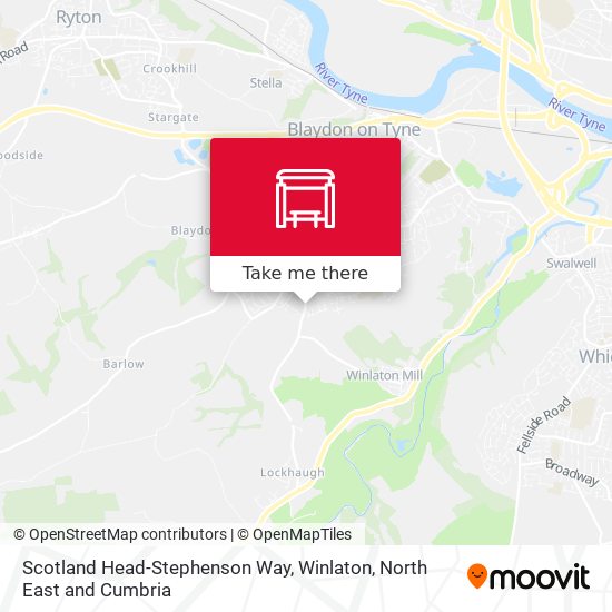 Scotland Head-Stephenson Way, Winlaton map