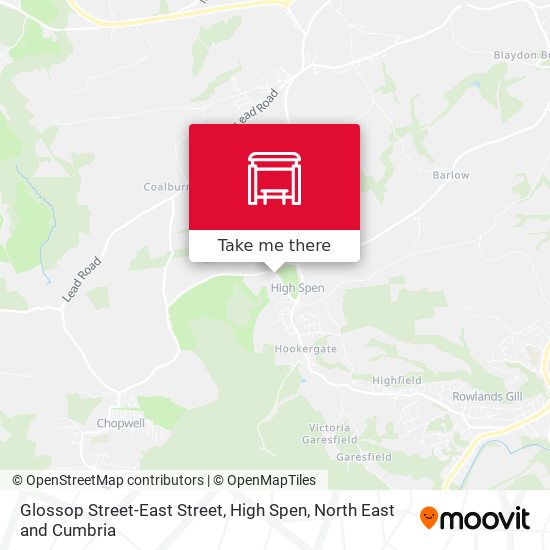 Glossop Street-East Street, High Spen map