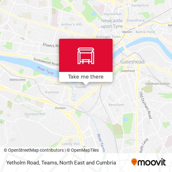 Yetholm Road, Teams map