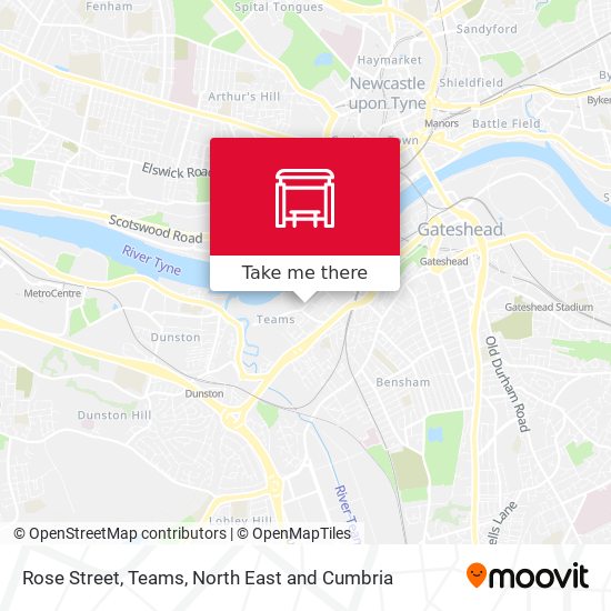 Rose Street, Teams map